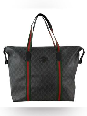 Gucci Monogram Web Stripe Duffle Bag